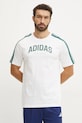 Бавовняна футболка adidas M C COLLE Collegiate бежевий JJ3868