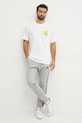 adidas t-shirt bawełniany SL LEMON JJ3959 beżowy SS25