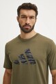 Бавовняна футболка adidas Camo зелений JI6768
