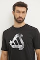 Хлопковая футболка adidas M C HOT Q1 TEE чёрный JI6787
