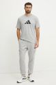 adidas tricou din bumbac Future Icons JD4914 gri SS25