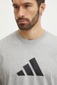 Хлопковая футболка adidas Future Icons серый JD4914