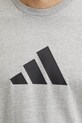 Хлопковая футболка adidas Future Icons JD4914 серый