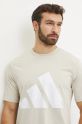 adidas tricou din bumbac Essentials bej JE8933