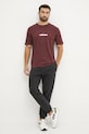 adidas t-shirt bawełniany Essentials Linear JE8998 czerwony SS25