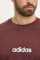 adidas t-shirt bawełniany Essentials Linear JE8998 czerwony