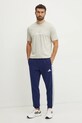 adidas tricou din bumbac Essentials Linear JE9007 bej SS25