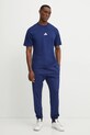 Бавовняна футболка adidas Essential JF1093 темно-синій SS25