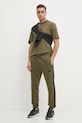adidas t-shirt bawełniany Essential JF1097 zielony SS25