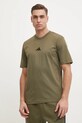 Одяг Бавовняна футболка adidas Essential JF1097 зелений