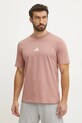 adidas tricou din bumbac Essential roz JF1099