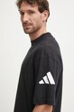 Бавовняна футболка adidas Essentials JF3615 чорний