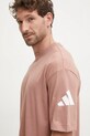 Bavlněné tričko adidas Essentials oranžová JF3620