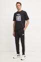 Хлопковая футболка adidas M ALL DAY I TEE JI9417 чёрный SS25