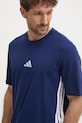 adidas t-shirt bawełniany Essentials JE6399 granatowy
