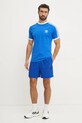 adidas Originals tricou din bumbac 3-Stripes JD2880 albastru SS25