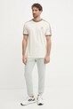 Бавовняна футболка adidas Originals 3-Stripes JN7020 бежевий SS25