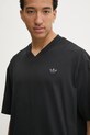 Хлопковая футболка adidas Originals FRONT ST TEE чёрный JD2301