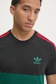 adidas Originals t-shirt bawełniany 3S PANEL TEE czarny JP1272