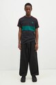 Βαμβακερό μπλουζάκι adidas Originals 3S PANEL TEE JP1272 μαύρο
