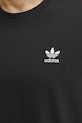 Βαμβακερό μπλουζάκι adidas Originals Essential JD0349 μαύρο