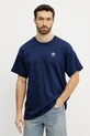 Памучна тениска adidas Originals Essential стандартна тъмносин JD0376
