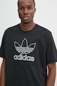 adidas Originals tricou din bumbac OUTL TREF TEE negru JP1088