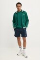 Хлопковая футболка adidas Originals Q12 TS TEE CO JD0680 зелёный SS25