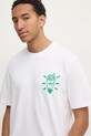 adidas Originals tricou din bumbac Q12 TS STREET B bej JD0677