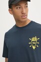 Бавовняна футболка adidas Originals Q12 TS STREET B темно-синій JP4500