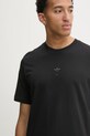 Бавовняна футболка adidas Originals Q12 TS elevated чорний JD0664