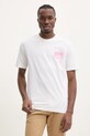 adidas Originals tricou din bumbac Q12 TS DEATH JD0665 alb SS25