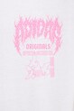 adidas Originals tricou din bumbac Q12 TS DEATH JD0665 alb