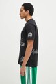 adidas Originals tricou din bumbac Q12 TS SPONSOR JP2676 negru SS25