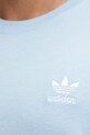 adidas Originals tricou din bumbac Trefoil JN0236 albastru