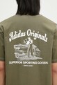 adidas Originals tricou din bumbac Wabash verde JP4476