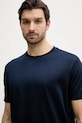 Бавовняна футболка Paul&Shark 25411015 темно-синій SS25