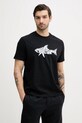 Paul&Shark tricou din bumbac print negru 25411041