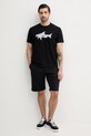 Paul&Shark tricou din bumbac 25411041 negru SS25