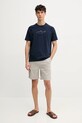 Bavlněné tričko Paul&Shark 25411050 námořnická modř SS25