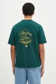 Îmbrăcăminte Drôle de Monsieur tricou din bumbac Le T-Shirt Slogan Vignes F.TS226.CO002.DGN verde