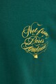 Bombažna kratka majica Drôle de Monsieur Le T-Shirt Slogan Vignes F.TS226.CO002.DGN zelena