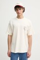Одежда Хлопковая футболка Drôle de Monsieur Le T-Shirt Slogan Vignes F.TS226.CO002.CM бежевый