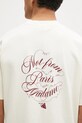 Бавовняна футболка Drôle de Monsieur Le T-Shirt Slogan Vignes бежевий F.TS226.CO002.CM