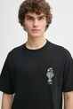 Bavlnené tričko Drôle de Monsieur Le T-Shirt Vase čierna F.TS225.CO002.BL