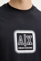 Bombažna kratka majica Armani Exchange mornarsko modra XM000545.AF10361
