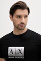 Armani Exchange t-shirt bawełniany czarny XM000555.AF10358