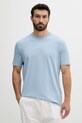 Armani Exchange t-shirt bawełniany aplikacja niebieski XM000761.AF12308