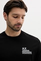Бавовняна футболка Armani Exchange чорний XM000769.AF10361