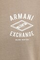 Armani Exchange tricou din bumbac bej XM000550.AF10362
